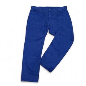 Brooks Brothers Slim 5-Pocket Blue Pants Mens 42W 30L Stretch Lycra T-40 preppy